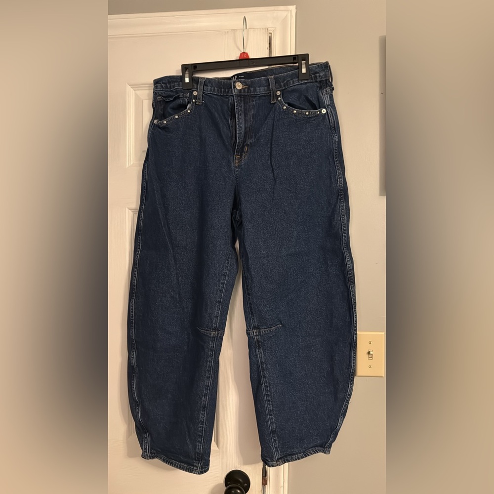 GAP Dark Wash Wide Leg Jeans